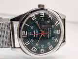 Hmt Pilot Mechanical Handwinding Movement stainless Steel Para Shock 17 Jewels Analog Dial Wrist Watch For Men