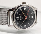 Hmt Pilot Mechanical Handwinding Movement stainless Steel Para Shock 17 Jewels Analog Dial Wrist Watch For Men
