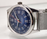Hmt Pilot Mechanical Handwinding Movement stainless Steel Para Shock 17 Jewels Analog Dial Wrist Watch For Men