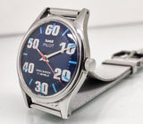 Hmt Pilot Mechanical Handwinding Movement stainless Steel Para Shock 17 Jewels Analog Dial Wrist Watch For Men
