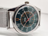 Hmt Pilot Mechanical Handwinding Movement stainless Steel Para Shock 17 Jewels Analog Dial Wrist Watch For Men