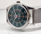 Hmt Pilot Mechanical Handwinding Movement stainless Steel Para Shock 17 Jewels Analog Dial Wrist Watch For Men