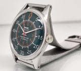 Hmt Pilot Mechanical Handwinding Movement stainless Steel Para Shock 17 Jewels Analog Dial Wrist Watch For Men