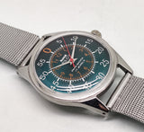 Hmt Pilot Mechanical Handwinding Movement stainless Steel Para Shock 17 Jewels Analog Dial Wrist Watch For Men