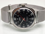 Hmt Pilot Mechanical Handwinding Movement stainless Steel Para Shock 17 Jewels Analog Dial Wrist Watch For Men