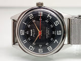 Hmt Pilot Mechanical Handwinding Movement stainless Steel Para Shock 17 Jewels Analog Dial Wrist Watch For Men