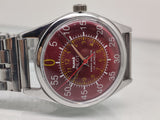 Hmt Pilot Mechanical Handwinding Movement stainless Steel Para Shock 17 Jewels Analog Dial Wrist Watch For Men