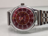 Hmt Pilot Mechanical Handwinding Movement stainless Steel Para Shock 17 Jewels Analog Dial Wrist Watch For Men
