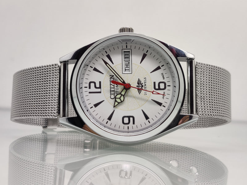 Citizen Automatic 8200 Movement stainless steel Japan Made 21 Jewels Men s Wrist Watch