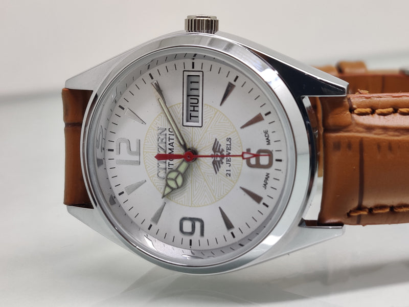 Citizen Automatic 8200 Movement stainless steel Japan Made 21 Jewels Men s Wrist Watch