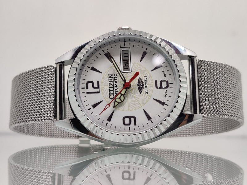 Citizen Automatic 8200 Movement stainless steel Japan Made 21 Jewels Men s Wrist Watch