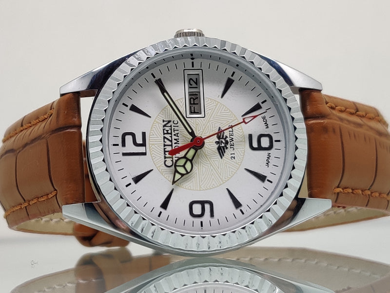 Citizen Automatic 8200 Movement stainless steel Japan Made 21 Jewels Men s Wrist Watch