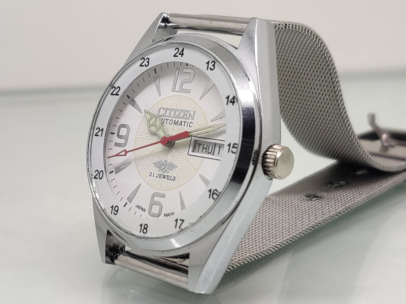 Citizen Automatic 8200 Movement stainless steel Japan Made 21 Jewels Men s Wrist Watch