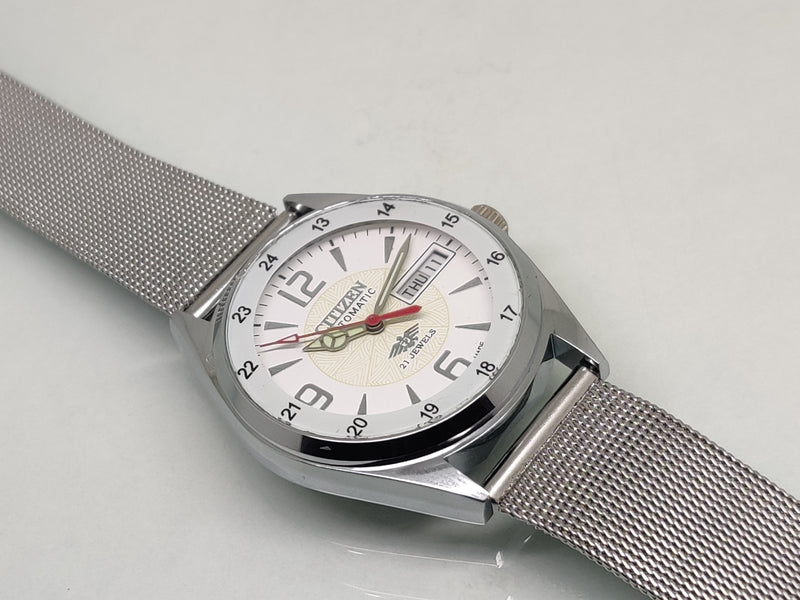 Citizen Automatic 8200 Movement stainless steel Japan Made 21 Jewels Men s Wrist Watch