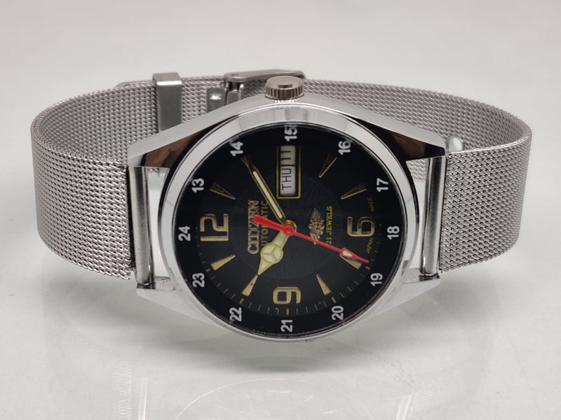 Citizen Automatic 8200 Movement stainless steel Japan Made 21 Jewels Men s Wrist Watch