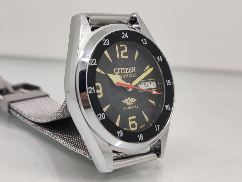 Citizen Automatic 8200 Movement stainless steel Japan Made 21 Jewels Men s Wrist Watch