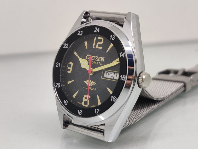 Citizen Automatic 8200 Movement stainless steel Japan Made 21 Jewels Men s Wrist Watch