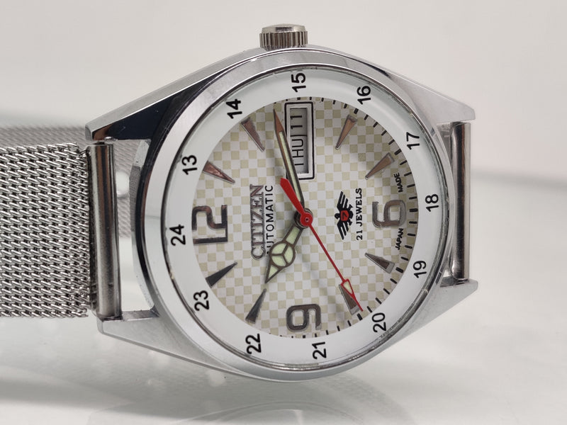 Citizen Automatic 8200 Movement stainless steel Japan Made 21 Jewels Men s Wrist Watch
