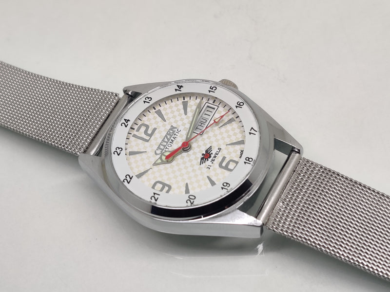 Citizen Automatic 8200 Movement stainless steel Japan Made 21 Jewels Men s Wrist Watch