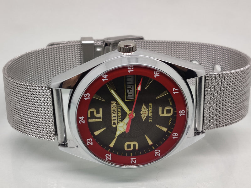 Citizen Automatic 8200 Movement stainless steel Japan Made 21 Jewels Men s Wrist Watch
