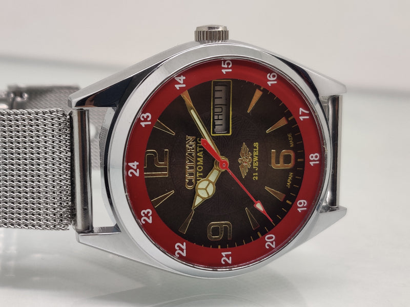 Citizen Automatic 8200 Movement stainless steel Japan Made 21 Jewels Men s Wrist Watch
