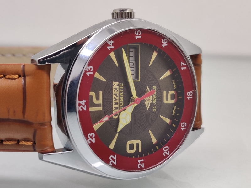 Citizen Automatic 8200 Movement stainless steel Japan Made 21 Jewels Men s Wrist Watch