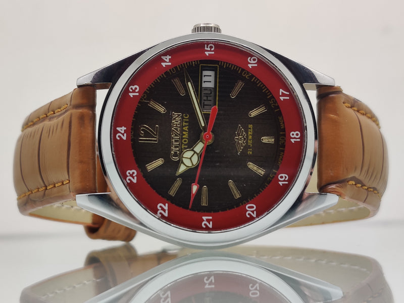 Citizen Automatic 8200 Movement stainless steel Japan Made 21 Jewels Men s Wrist Watch