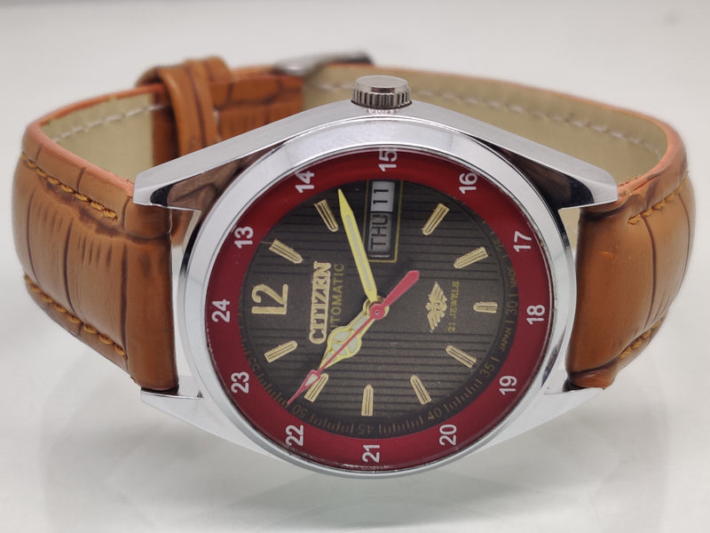 Citizen Automatic 8200 Movement stainless steel Japan Made 21 Jewels Men s Wrist Watch