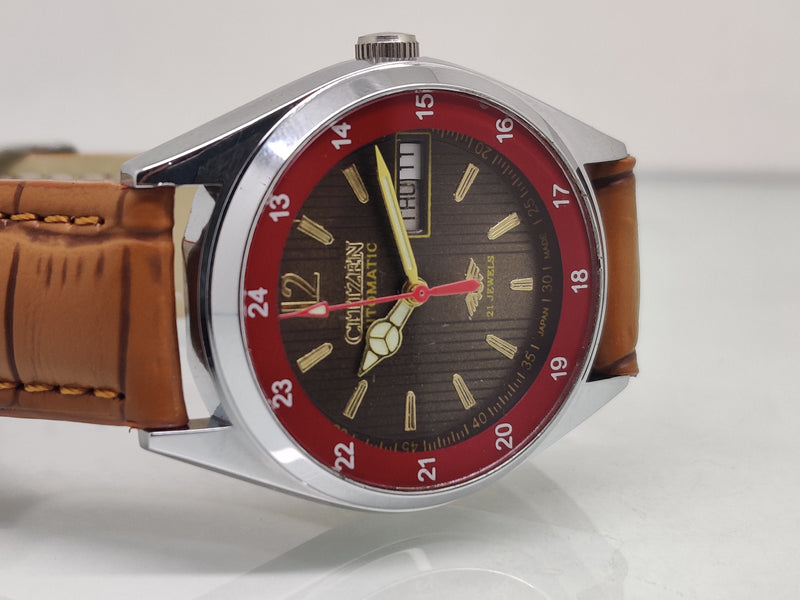 Citizen Automatic 8200 Movement stainless steel Japan Made 21 Jewels Men s Wrist Watch