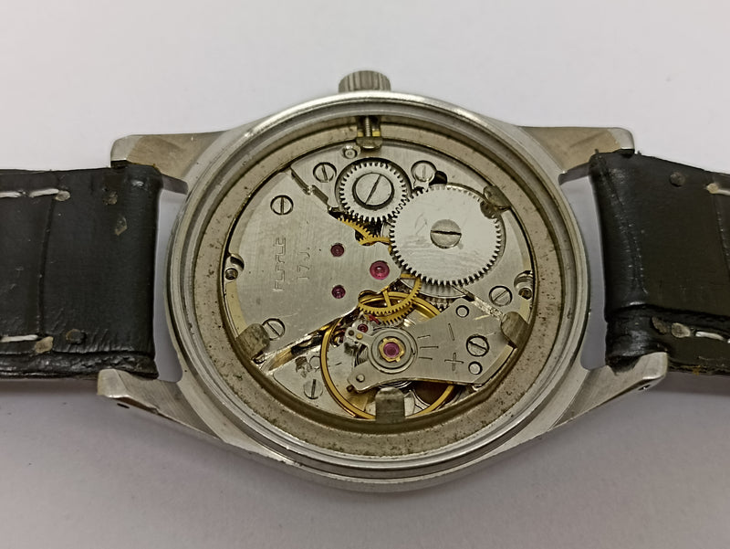 Hmt Pilot Mechanical Handwinding Movement stainless Steel Para Shock 17 Jewels Analog Dial Wrist Watch For Men