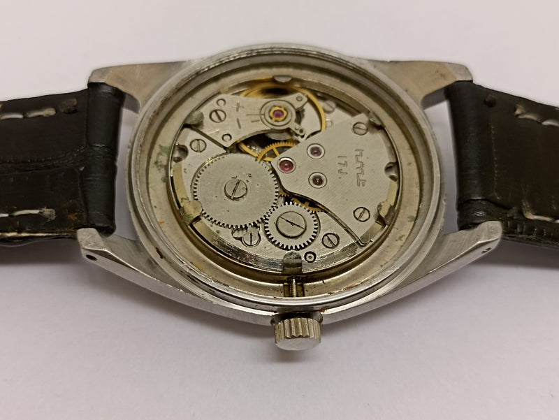 Hmt Pilot Mechanical Handwinding Movement stainless Steel Para Shock 17 Jewels Analog Dial Wrist Watch For Men