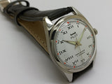 Hmt Pilot Mechanical Handwinding Movement stainless Steel Para Shock 17 Jewels Analog Dial Wrist Watch For Men