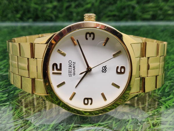 Seiko 5 Black Dial quartz Watch
