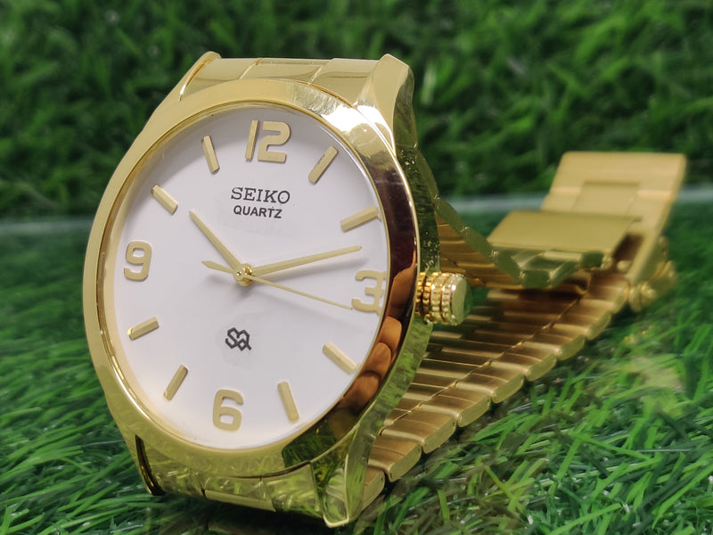 Seiko 5 Black Dial quartz Watch