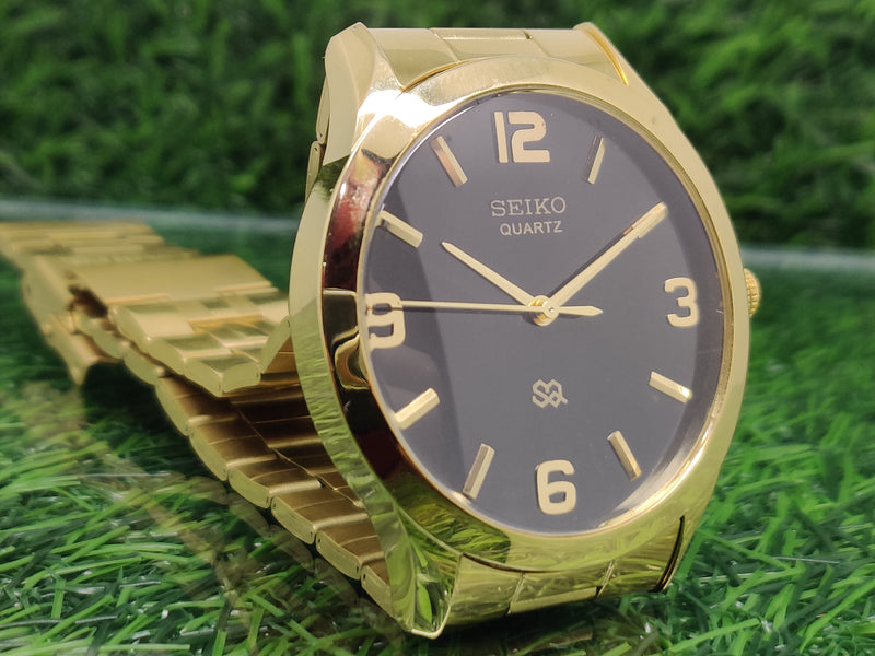 Seiko 5 Black Dial quartz Watch