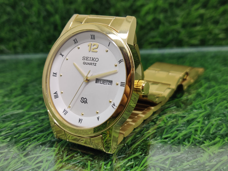 Seiko 5 Black Dial quartz Watch