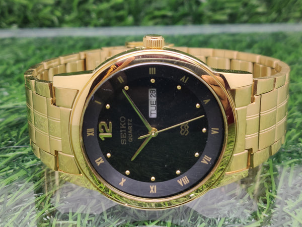 Seiko 5 Black Dial quartz Watch