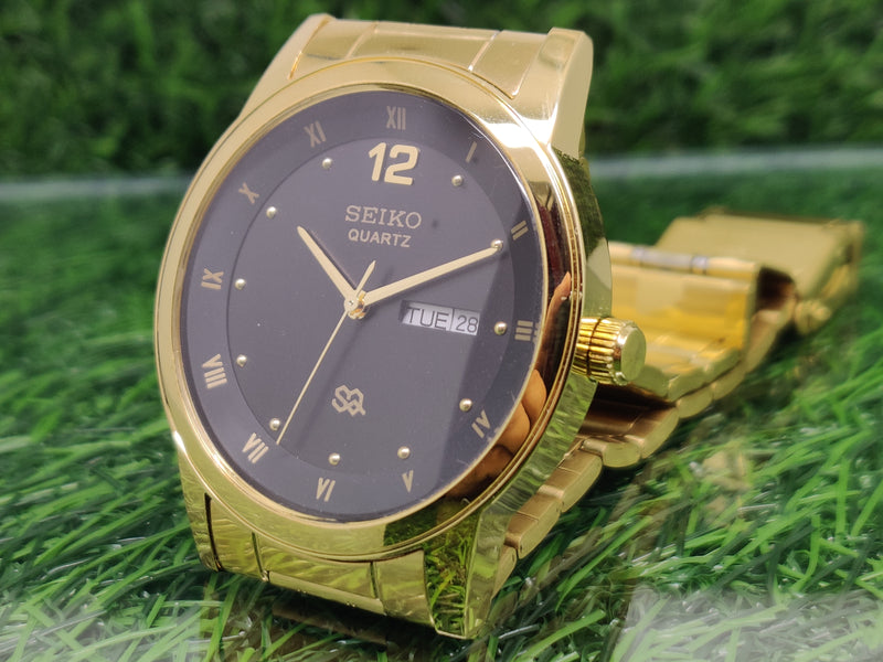 Seiko 5 Black Dial quartz Watch