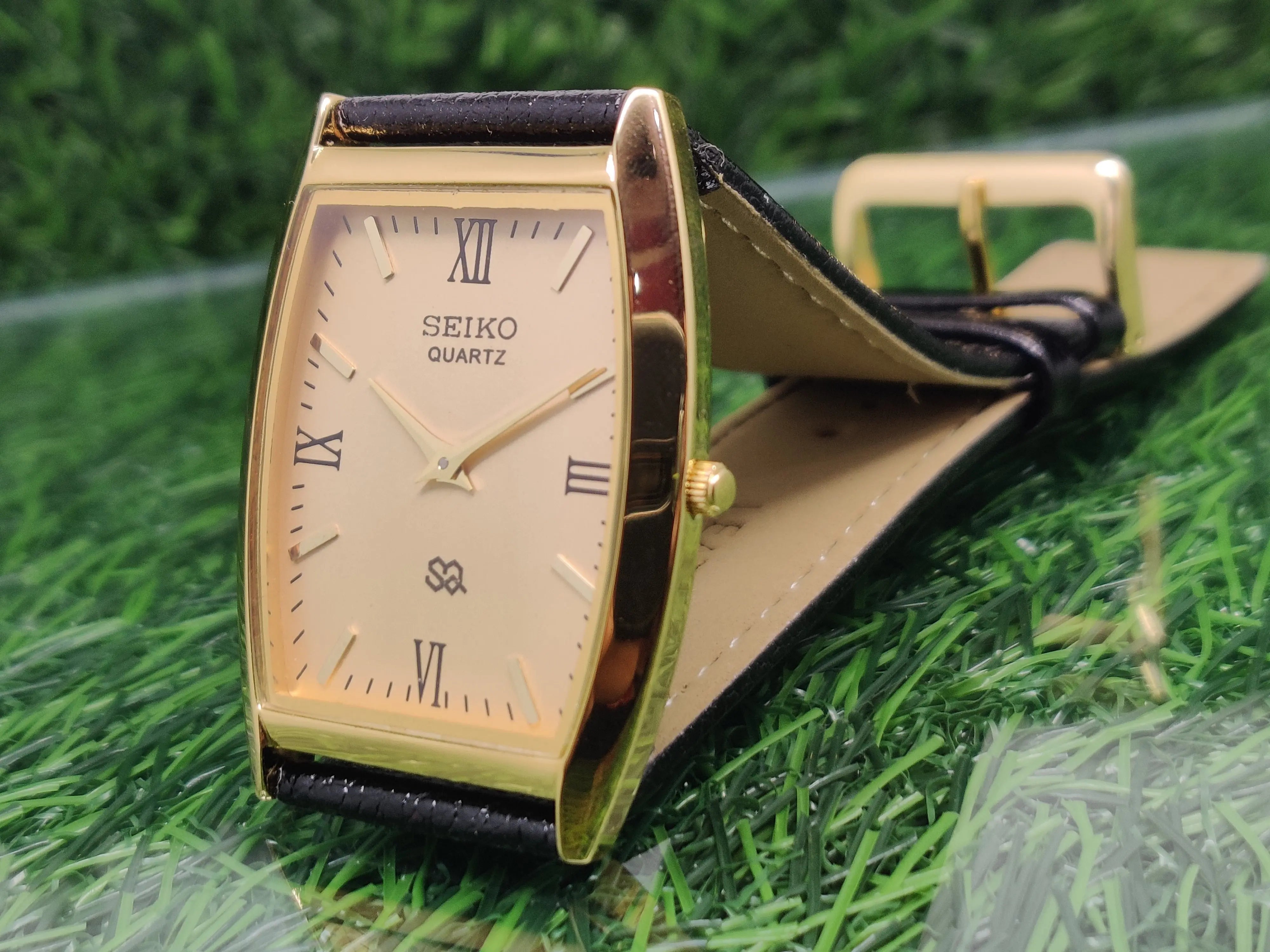 Seiko 5 Black Dial quartz Watch - National Watches