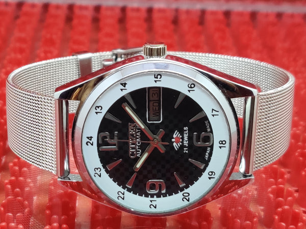 Citizen Automatic 8200 Movement stainless steel Japan Made 21 Jewels Men s Wrist Watch