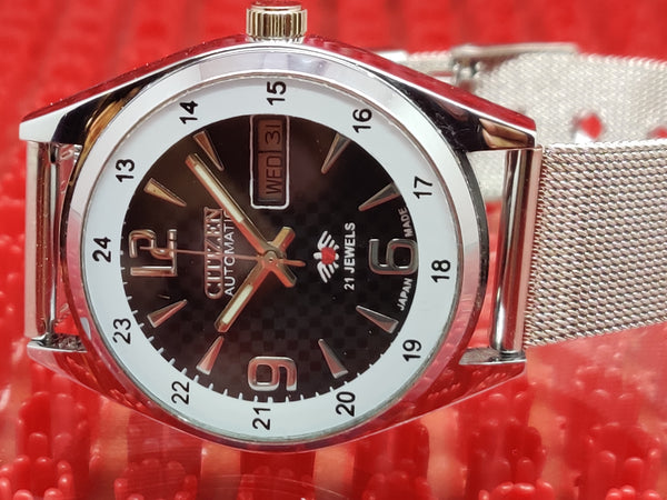 Citizen Automatic 8200 Movement stainless steel Japan Made 21 Jewels Men s Wrist Watch