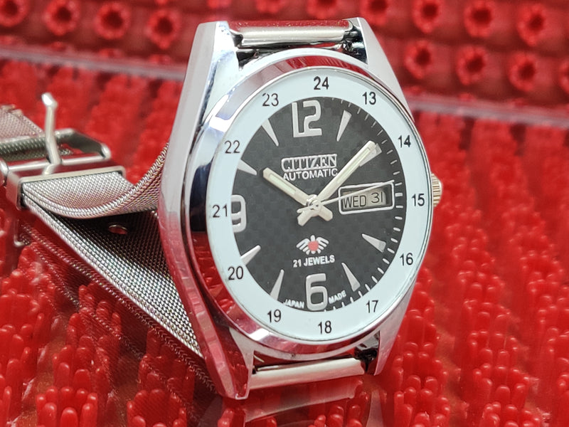 Citizen Automatic 8200 Movement stainless steel Japan Made 21 Jewels Men s Wrist Watch