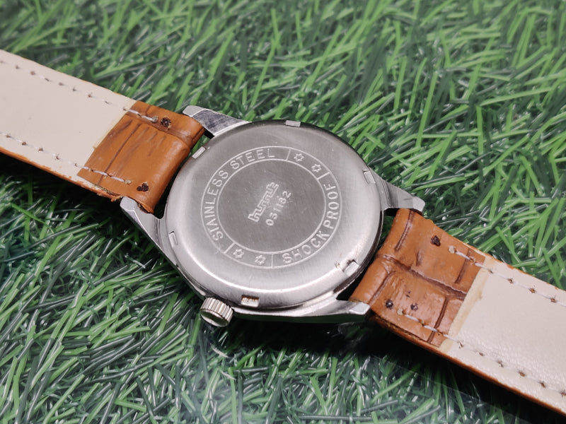 Hmt Pilot Mechanical Handwinding Movement leather Jewels Analog Dial Wrist Watch For Me
