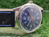 Hmt Pilot Mechanical Handwinding Movement leather Jewels Analog Dial Wrist Watch For Me