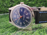 Hmt Pilot Mechanical Handwinding Movement leather Jewels Analog Dial Wrist Watch For Me