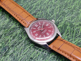 Hmt Pilot Mechanical Handwinding Movement leather Jewels Analog Dial Wrist Watch For Me