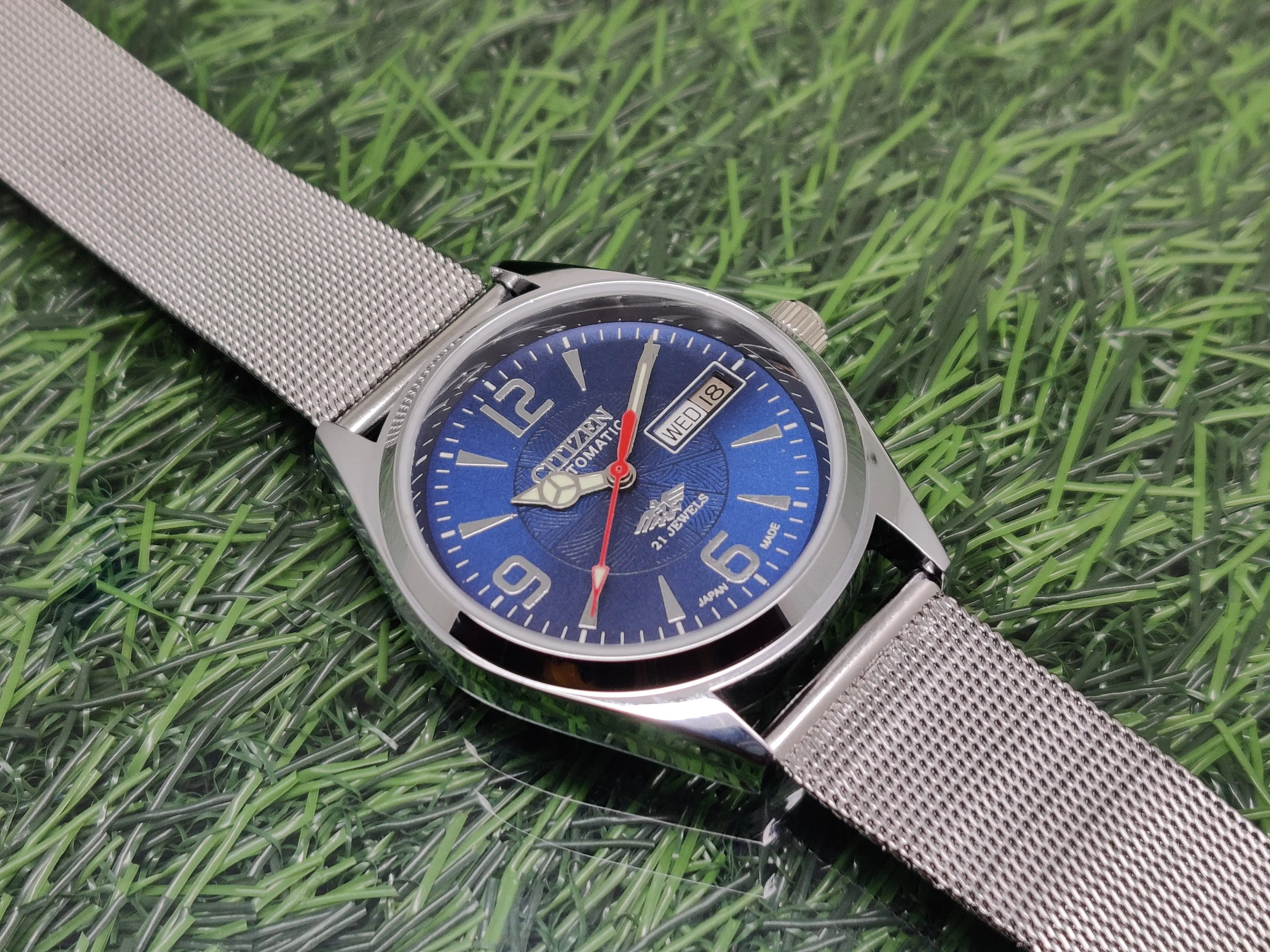 Citizen Automatic 8200 Movement stainless steel Japan Made 21 Jewels Men s Wrist Watch National Watches