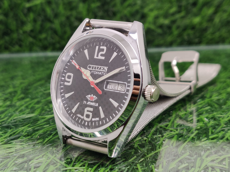 Citizen Automatic 8200 Movement stainless steel Japan Made 21 Jewels Men s Wrist Watch