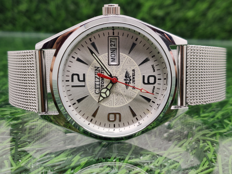 Citizen Automatic 8200 Movement stainless steel Japan Made 21 Jewels Men s Wrist Watch