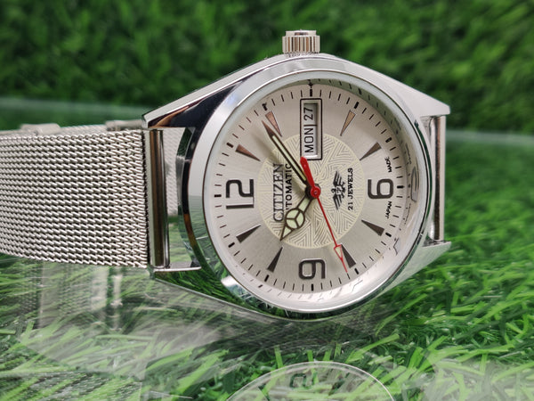 Citizen Automatic 8200 Movement stainless steel Japan Made 21 Jewels Men s Wrist Watch